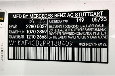 2023 Mercedes-Benz C 300 Sedan