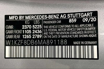 2021 Mercedes-Benz E 350 RWD Sedan