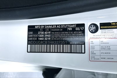 2017 Mercedes-Benz S 550 Sedan