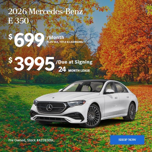 2026 E 350 RWD Sedan: $699/mo