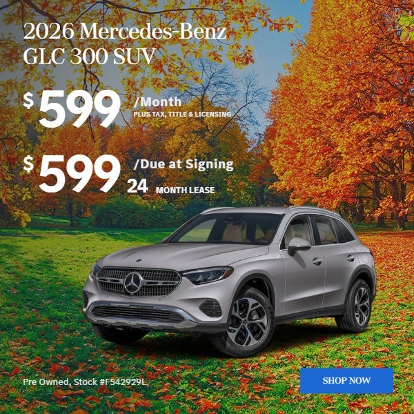 2026 GLC 300 SUV: $599/mo
