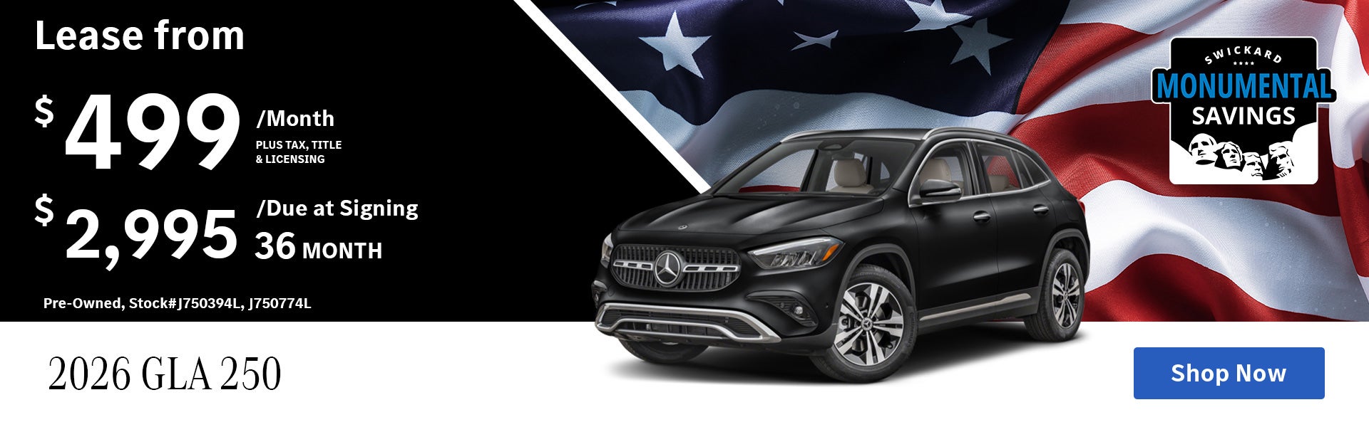 2026 Mercedes-Benz GLA 250 Lease for $499/mo