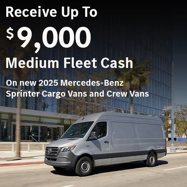 Up to $9,000 Medium Fleet Cash